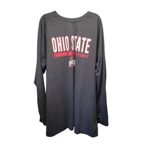 Profile Varsity Ohio State Buckeyes Shirt Mens 3XLT Gray Long Sleeve Cotton